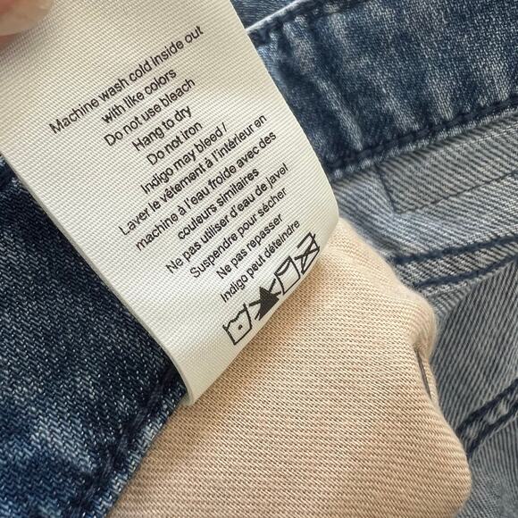 Rag & Bone Women's Featherweight Logan Wide-Leg Jeans River Blue Size 28 NWT - Picture 8 of 14